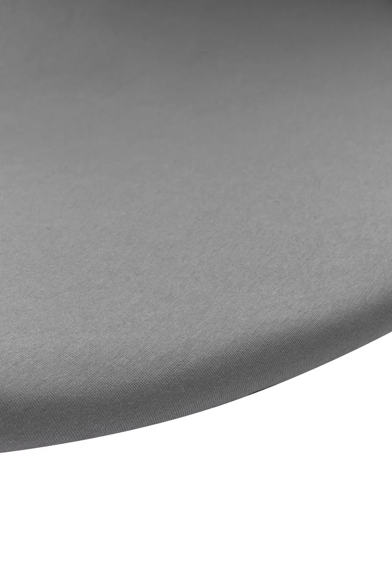 Uni hoeslaken boxmatras - rond 90/95cm by Meyco in Grey – product photo