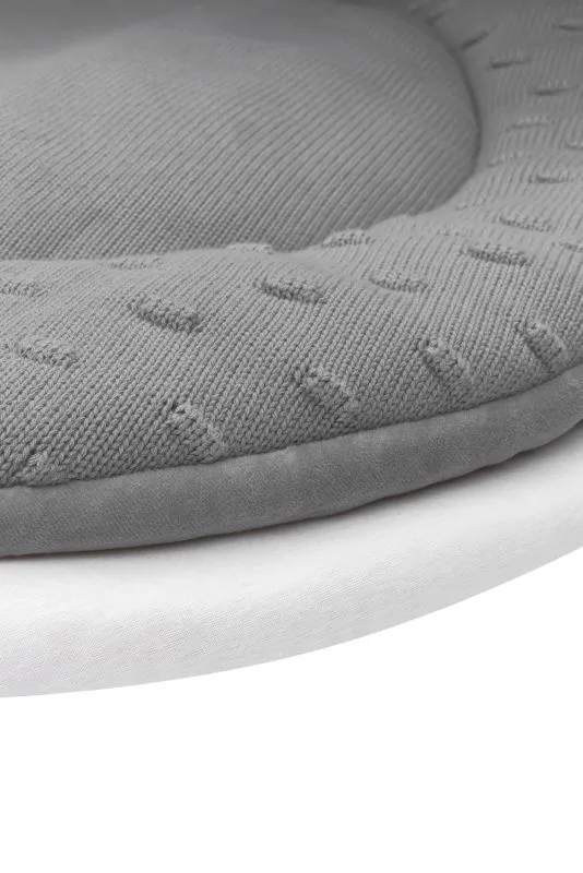 Uni hoeslaken boxmatras - white - rond 90/95cm by Meyco in White – product photo 3 of 3