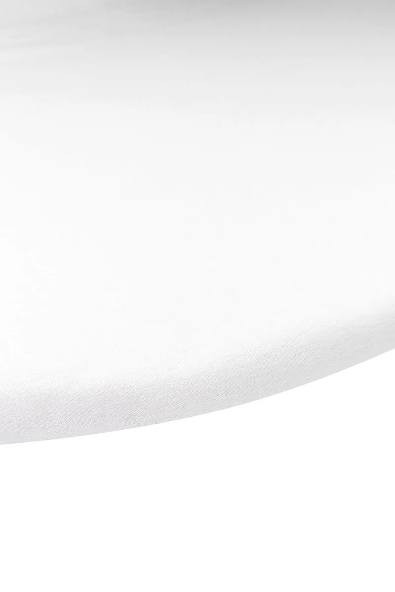 Uni hoeslaken boxmatras - white - rond 90/95cm by Meyco in White – product photo