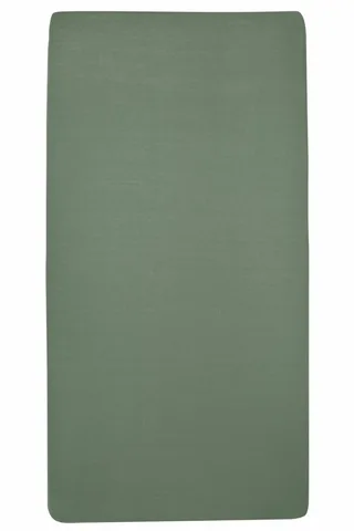 Uni hoeslaken co-sleeper - 50x90cm de Meyco en Forest Green – photo produit 2 sur 2