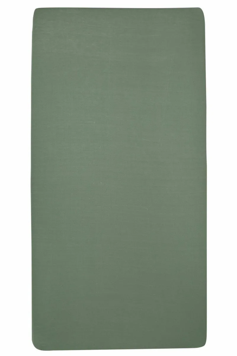 Uni hoeslaken co-sleeper - 50x90cm de Meyco en Forest Green – photo produit 2 sur 2