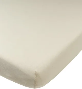 Uni hoeslaken co-sleeper - jersey - 50x90cm by Meyco in Soft Sand – product photo 1 of 4