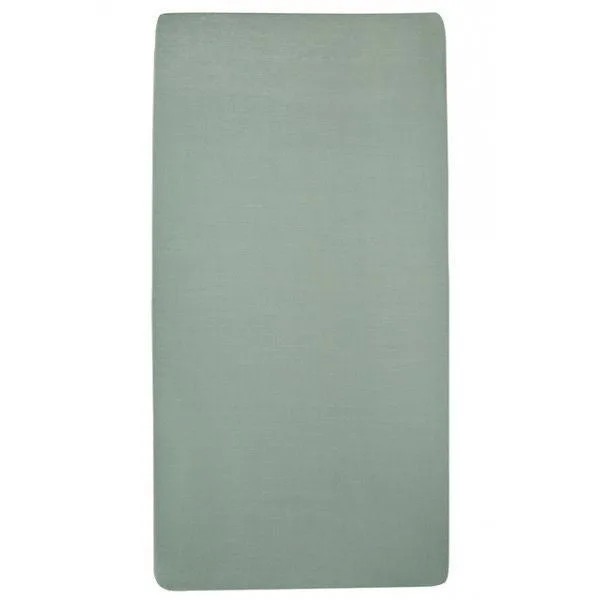 Uni Hoeslaken Juniorbed - 2-pack - 70x140/150cm de Meyco en Stone Green – photo produit 3 sur 3