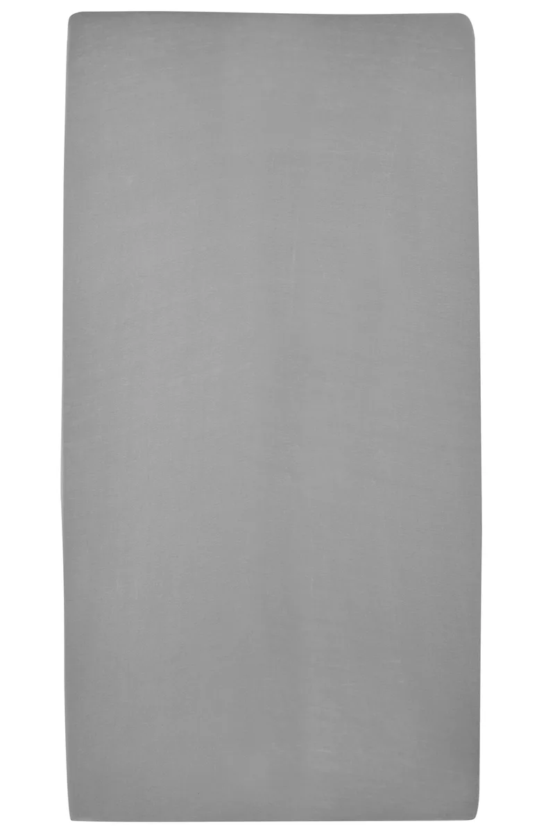 Uni hoeslaken juniorbed - 70x140/150cm van Meyco in Grijs – productfoto 2 van 2