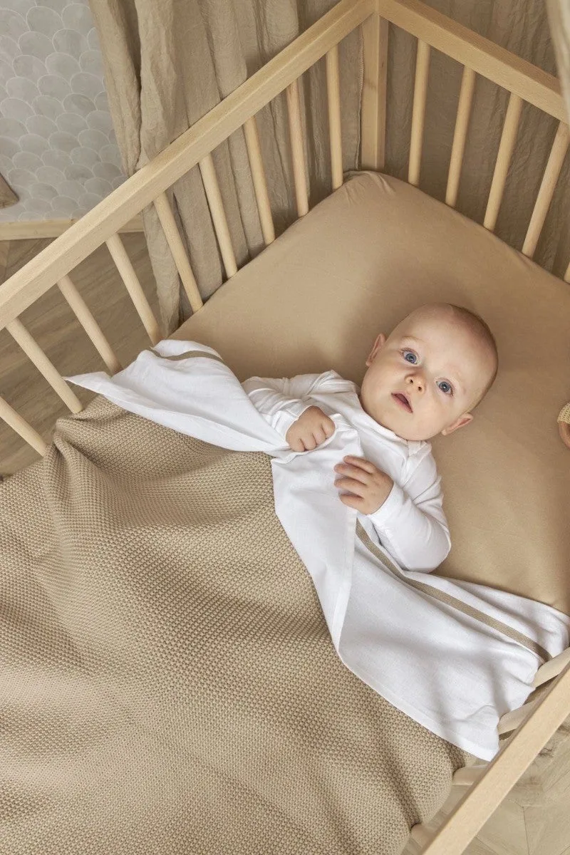 Uni hoeslaken juniorbed - 70x140/150cm by Meyco in Sand – product photo 3 of 3