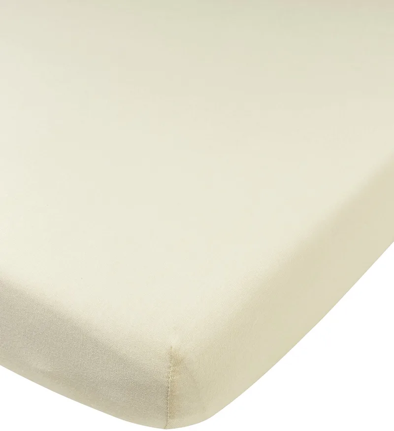 Uni hoeslaken juniorbed - jersey - 70x140/150cm by Meyco in Natural – product photo