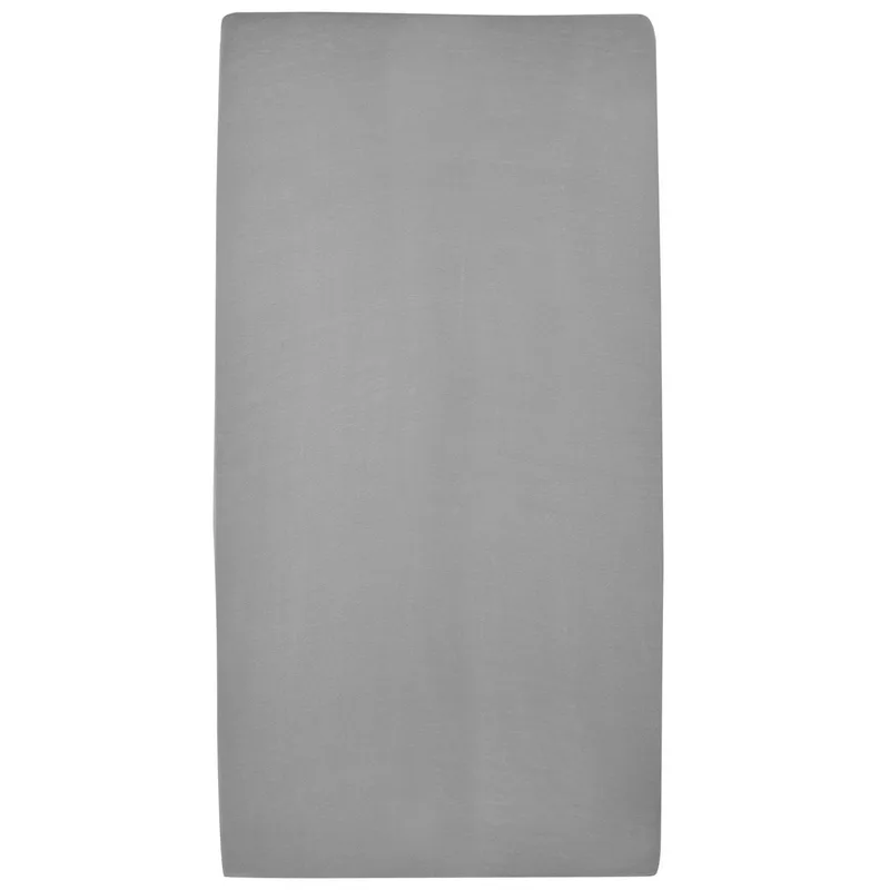 Uni Hoeslaken Ledikant - 2-pack - 60x120cm de Meyco en Gris – photo produit 2 sur 2