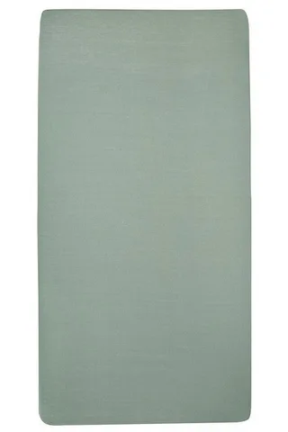 Uni Hoeslaken Ledikant - 2-pack - 60x120cm by Meyco in Stone Green – product photo 2 of 2