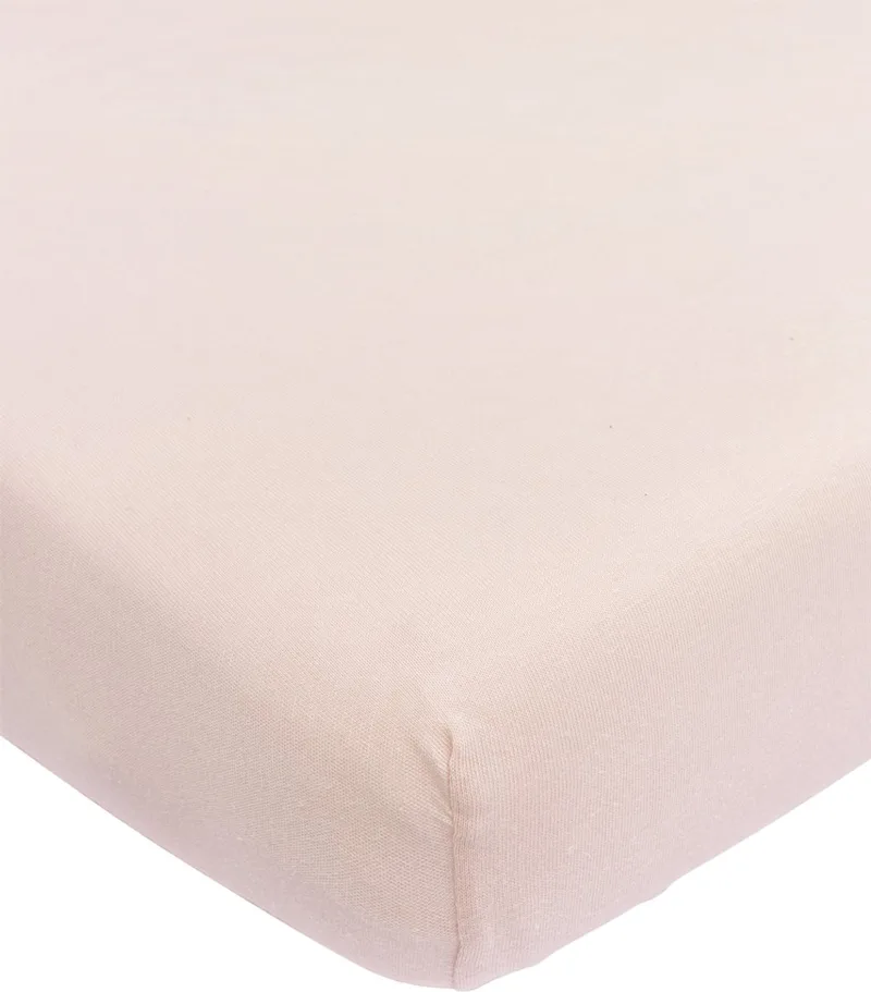 Uni hoeslaken ledikant - 60x120cm by Meyco in Soft Pink – product photo