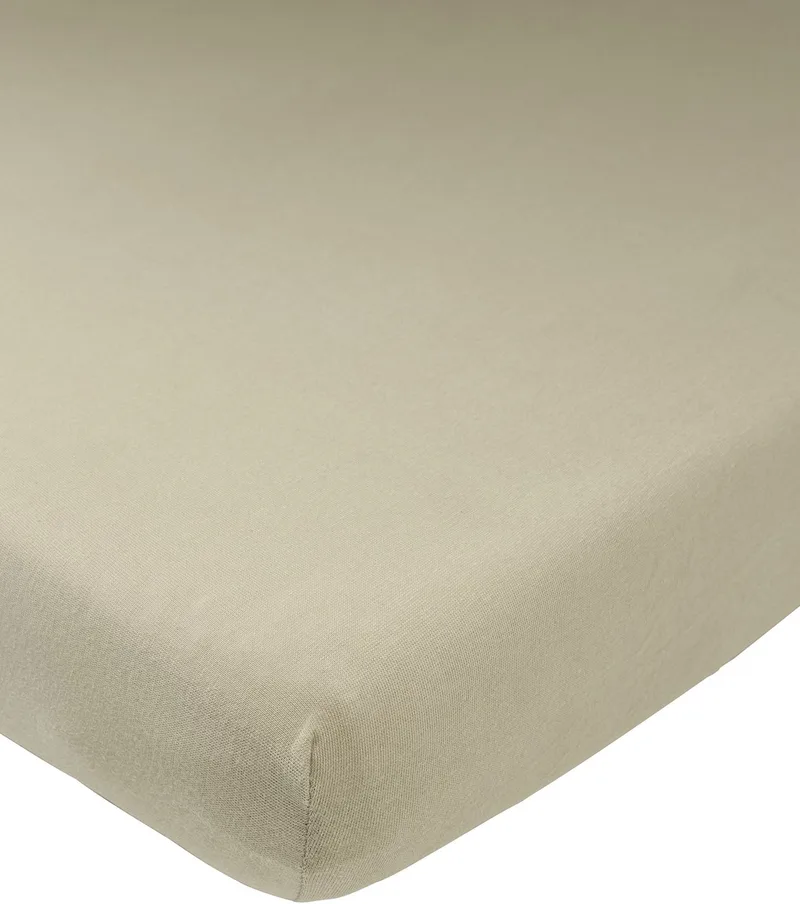 Uni hoeslaken ledikant - 60x120cm från Meyco i Taupe – produktbild