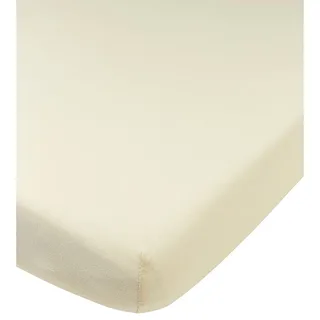Uni hoeslaken ledikant - jersey - 60x120cm by Meyco in Natural – product photo 2 of 4