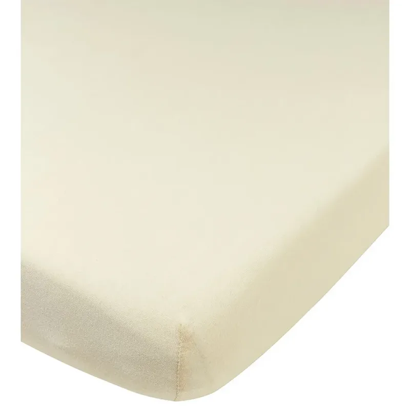 Uni hoeslaken ledikant - jersey - 60x120cm by Meyco in Natural – product photo 2 of 4