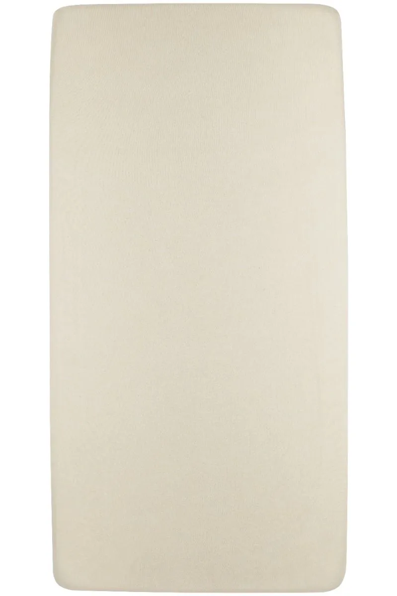Uni hoeslaken ledikant - jersey - 60x120cm by Meyco in Soft Sand – product photo 2 of 4