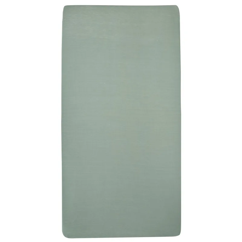 Uni Hoeslaken Wieg - 2-pack - 40x80/90cm by Meyco in Stone Green – product photo 2 of 2