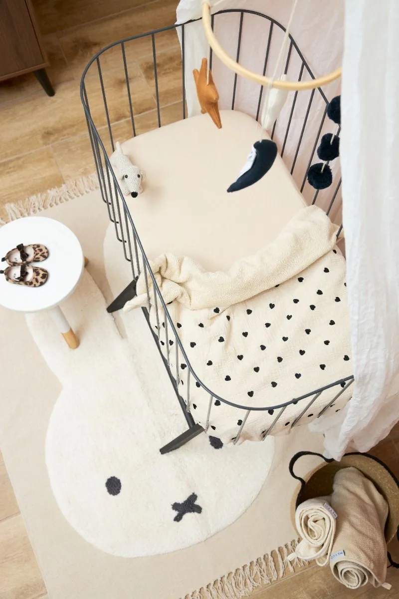 Uni hoeslaken wieg - 2-pack - jersey - 40x80/90cm by Meyco in Soft Sand – product photo 3 of 4
