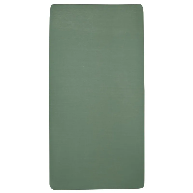 Uni hoeslaken wieg - 40x80/90cm by Meyco in Forest Green – product photo 2 of 2