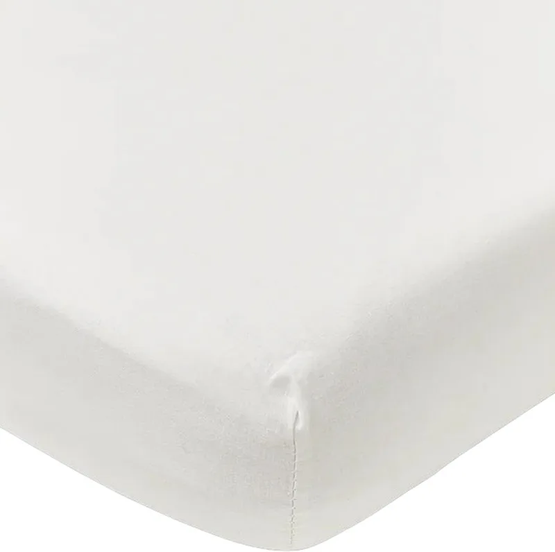 Uni hoeslaken wieg - 40x80cm by Meyco in White – product photo