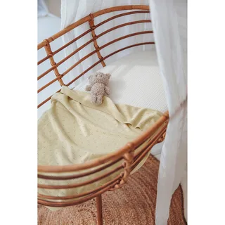 Uni hoeslaken wieg - pre-washed hydrofiel - 40x80cm von Meyco in Offwhite – Produktfoto 3 von 3