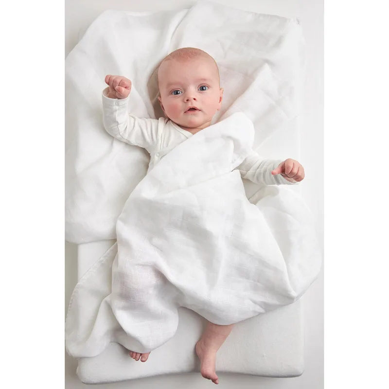 Uni hydrofiele doeken - 10-pack - biologisch - 80x80 cm by Meyco in White – product photo 2 of 3
