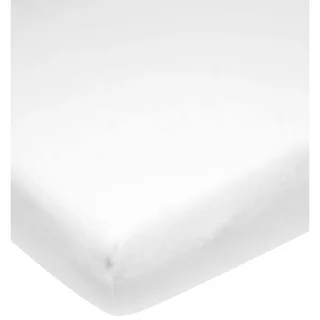 Uni molton stretch hoeslaken co-sleeper - 50x90cm by Meyco in White – product photo 2 of 2
