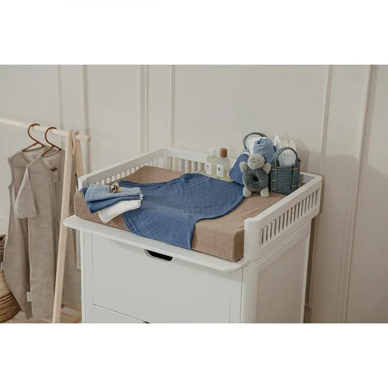 Uni Pre-washed Hydrofiele doeken - Pre-washed Hydrofiel - 70x70cm - 3-pack de Meyco en Naturel, Jeans Blue, Indigo – photo produit 3 sur 3