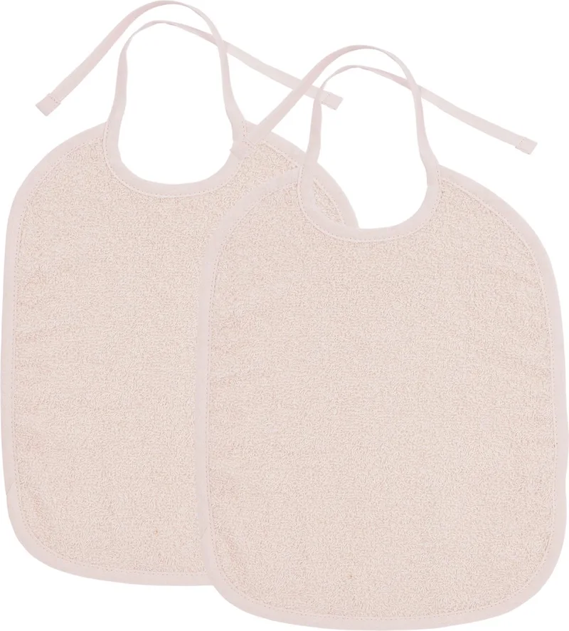 Uni slab - 2-pack - badstof van Meyco in Soft Pink – productfoto