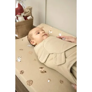 Uni swaddlemeyco inbakerdoek gevoerd - sand - 0-3 maanden - 2.0 TOG by Meyco in Uni Sand – product photo 3 of 3