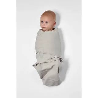 Uni swaddlemeyco inbakerdoek - grey - 0-3 maanden - 1.0 TOG by Meyco in Uni Grey – product photo 2 of 3