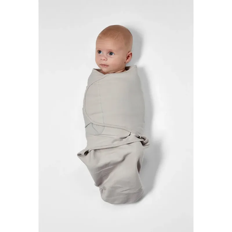 Uni swaddlemeyco inbakerdoek - grey - 0-3 maanden - 1.0 TOG by Meyco in Uni Grey – product photo 2 of 3