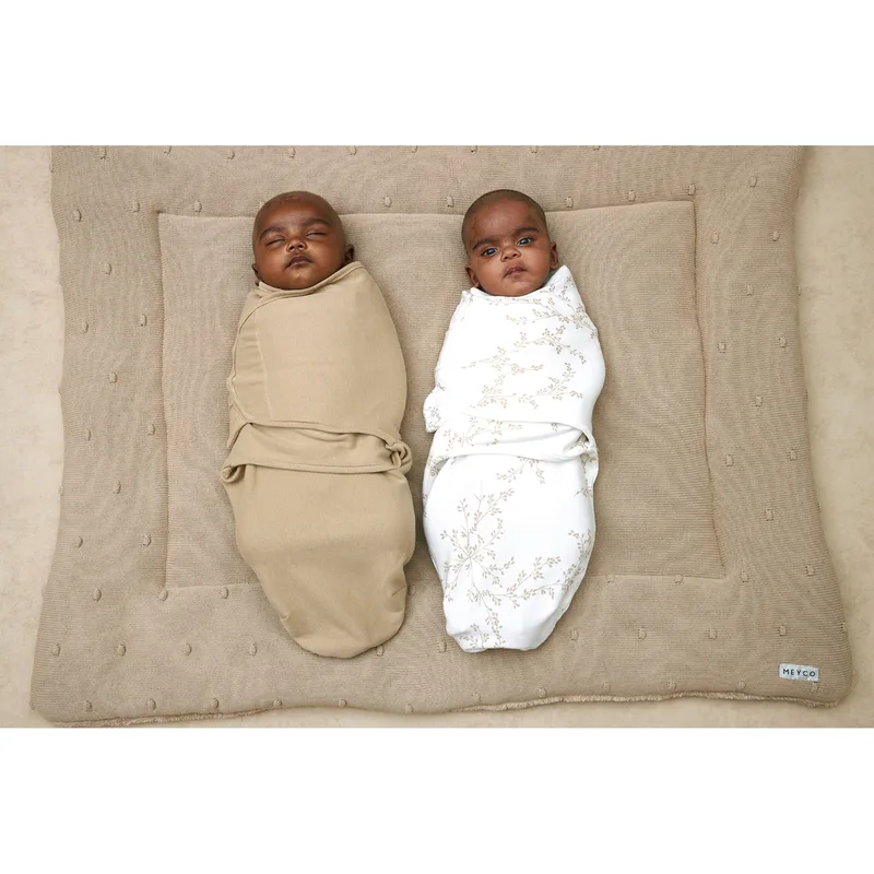 Uni swaddlemeyco inbakerdoek - sand - 0-3 maanden - 1.0 TOG von Meyco in Uni Sand – Produktfoto 2 von 2