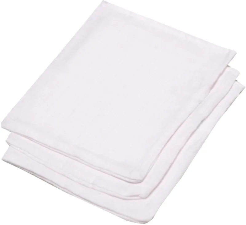Effen washandjes 3 stuks hydrofiel wit 20x17cm van Meyco in Wit – productfoto