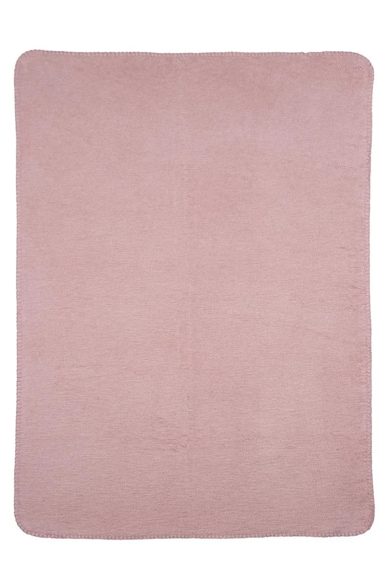 Uni wiegdeken - 75x100cm by Meyco in Old Pink – product photo