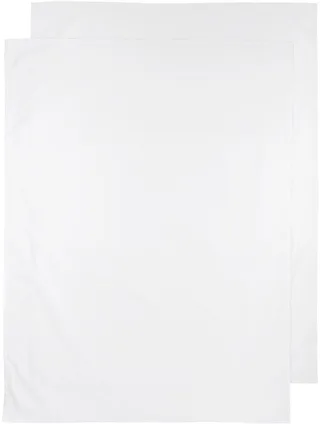 Uni wieglaken - 2-pack - white - 75x100cm - 0.3 TOG de Meyco en Blanc – photo produit 1 sur 2