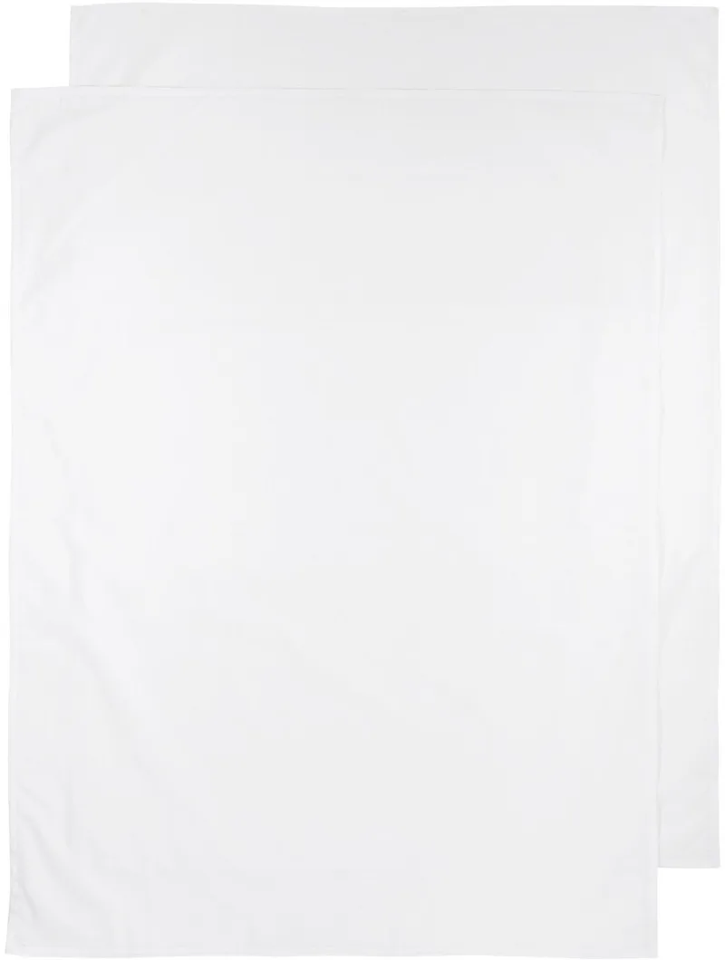 Uni wieglaken - 2-pack - white - 75x100cm - 0.3 TOG by Meyco in White – product photo