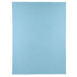 Uni Wieglaken - Pre-washed Hydrofiel - 75x100cm - 0.3 TOG by Meyco in Jeans Blue – product photo 2 of 2