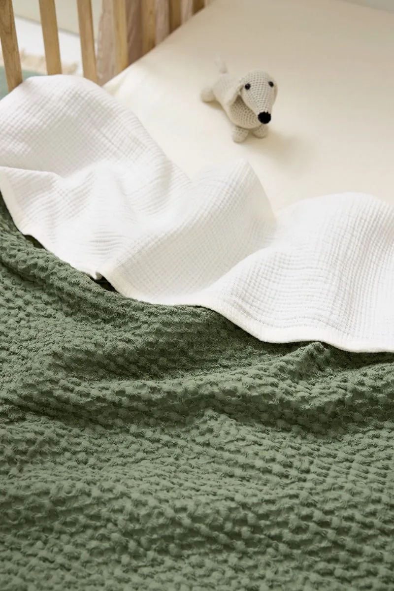 Uni Wieglaken - Pre-washed Hydrofiel - 75x100cm - 0.3 TOG by Meyco in Natural – product photo 4 of 4