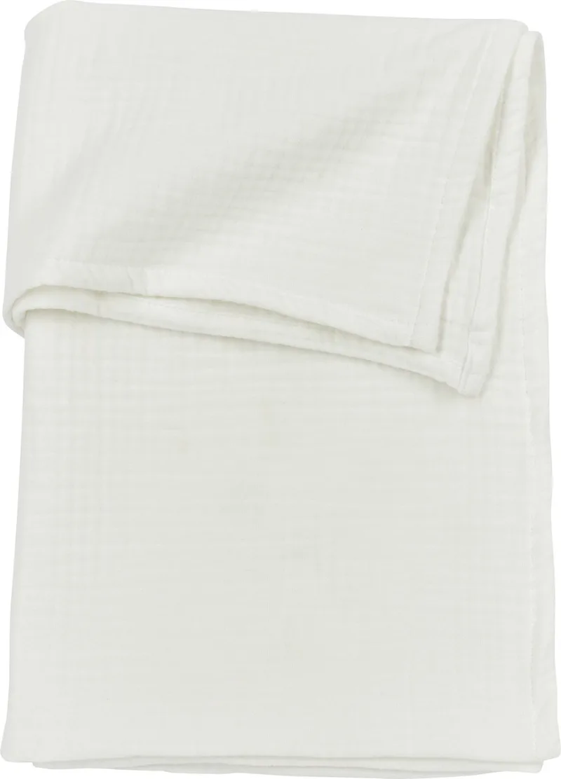 Uni Wieglaken - Pre-washed Hydrofiel - 75x100cm - 0.3 TOG fra Meyco i Offwhite – produktbillede