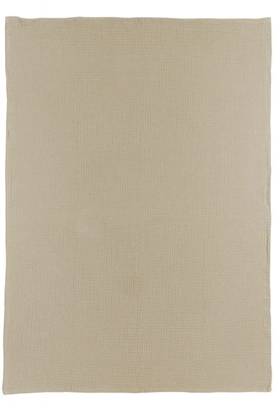 Uni Wieglaken - Pre-washed Hydrofiel - 75x100cm - 0.3 TOG de Meyco en Sand – photo produit 2 sur 4