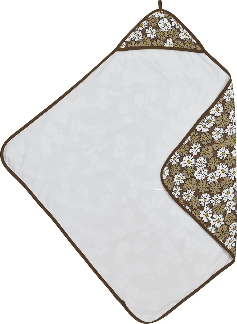 Vintage Flower badcape - chocolate - 90x90cm by Meyco in Taupe – product photo