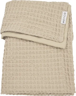 Wafel Katoen Wiegdeken - 75x100cm - 1.0 TOG van Meyco in Sand – productfoto 1 van 6