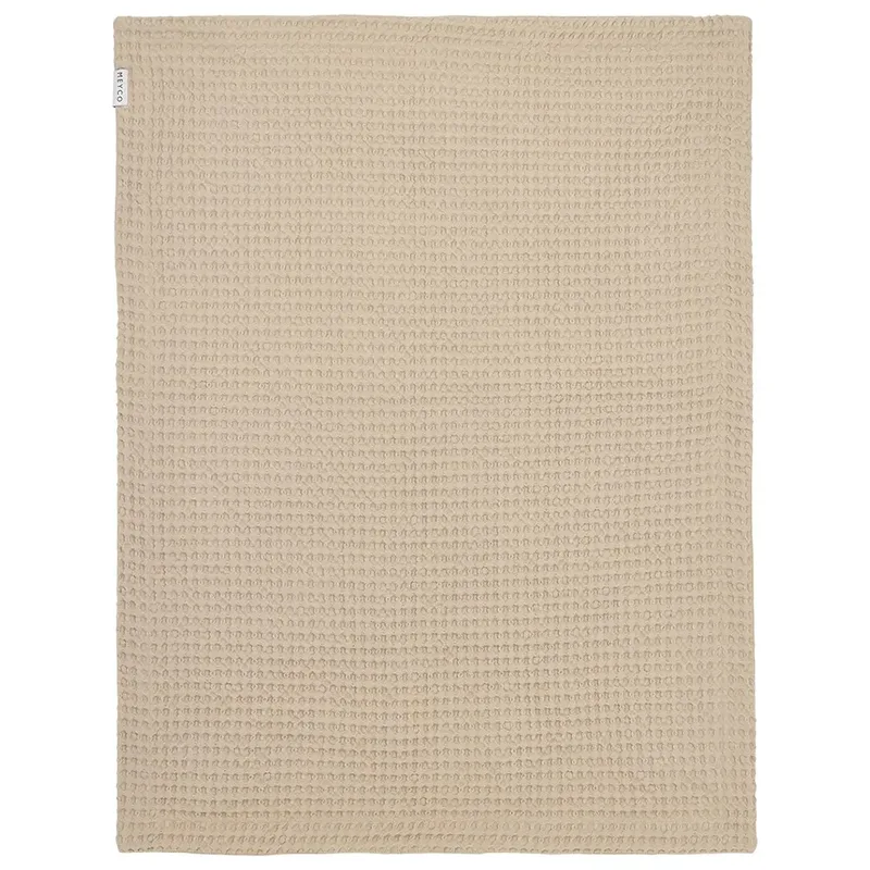 Wafel Katoen Wiegdeken - 75x100cm - 1.0 TOG van Meyco in Sand – productfoto 2 van 6