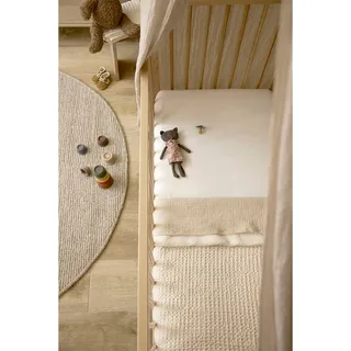 Wafel Teddy wiegdeken - 75x100cm - 2.0 TOG de Meyco en Naturel – photo produit 4 sur 6