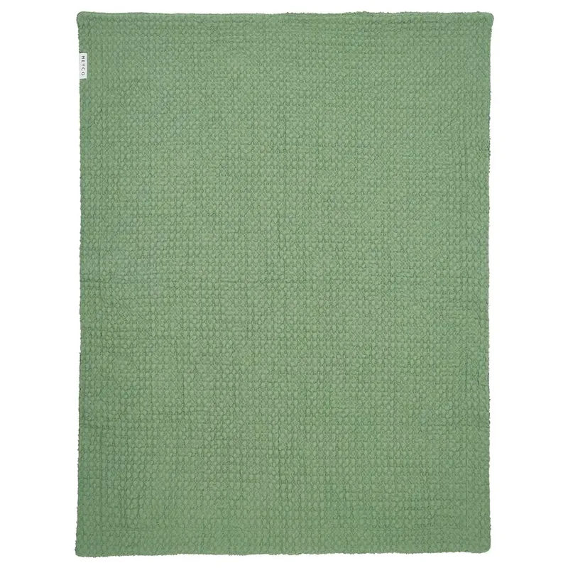 Wafel Teddy wiegdeken - 75x100cm - 2.0 TOG de Meyco en Olive Green – photo produit 2 sur 6
