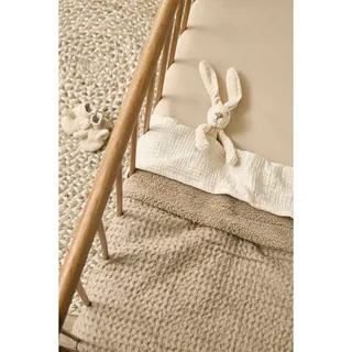 Wafel Teddy wiegdeken - 75x100cm - 2.0 TOG fra Meyco i Taupe – produktbillede 4 af 6