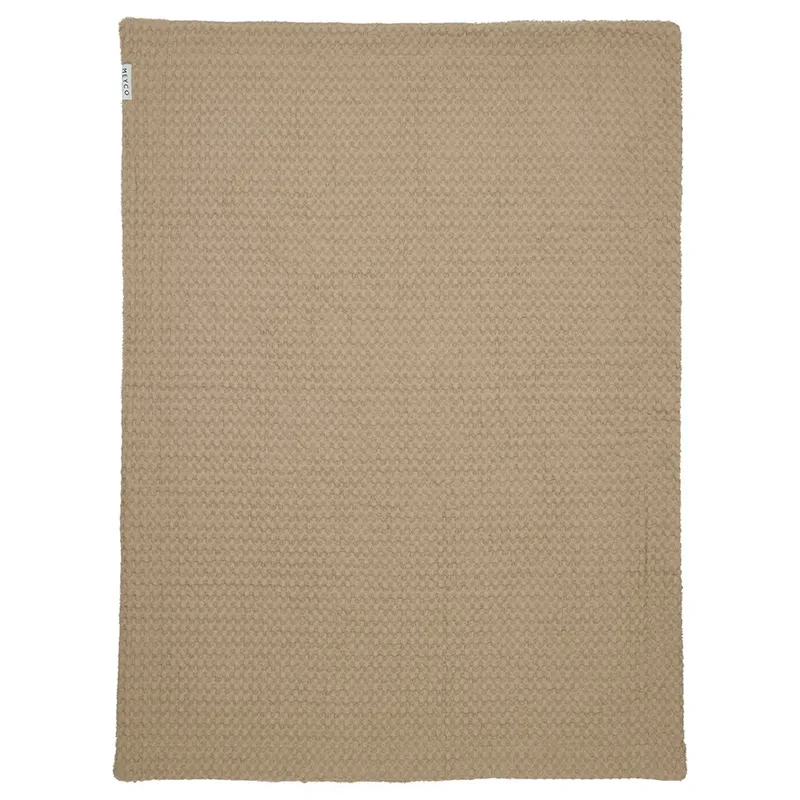 Wafel Teddy wiegdeken - 75x100cm - 2.0 TOG fra Meyco i Taupe – produktbillede 2 af 6