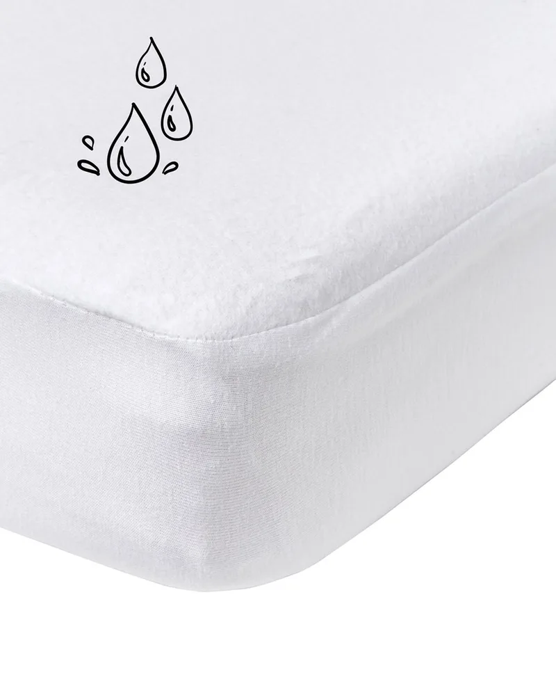 waterdicht hoeslaken juniorbed - white - 70x140/150cm van Meyco in Wit – productfoto