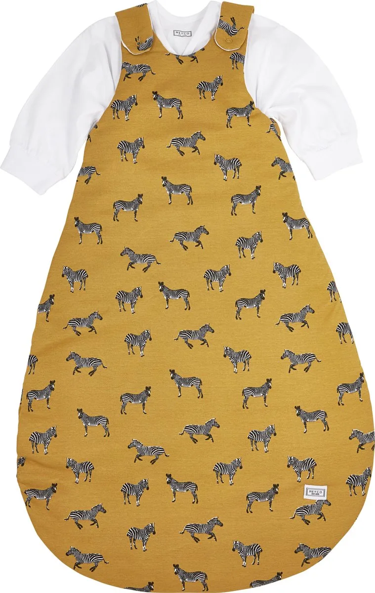 Zebra Animal baby slaapzak rond tweedelig - 80/86 - 2.5 TOG de Meyco en Honey gold – photo produit
