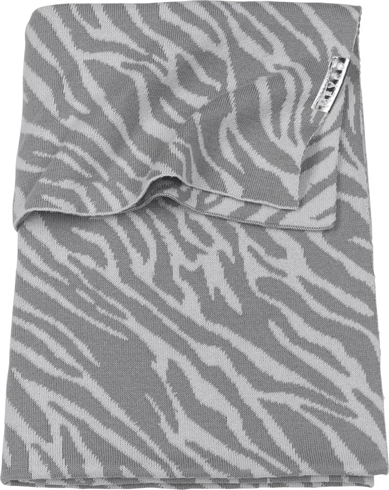 Zebra ledikantdeken - 100x150cm de Meyco en Gris – photo produit