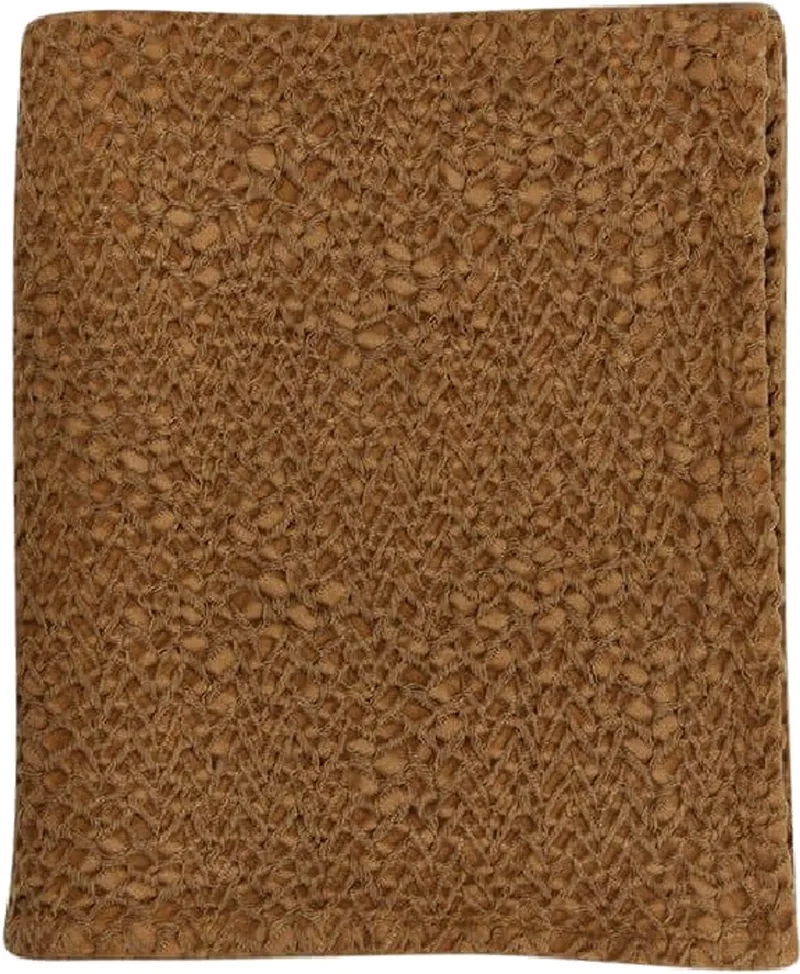 Honeycomb Wiegdeken Bronze Mist 70 x 100 cm by Mies & Co in Gold – product photo