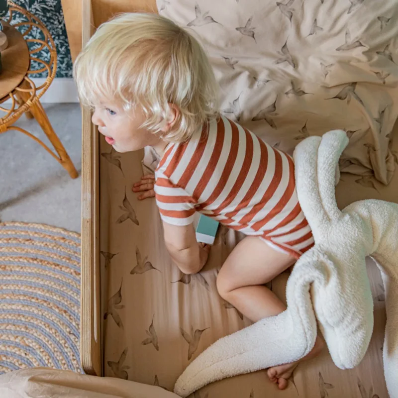 Little Dreams Ledikantlaken 110 x 140 cm Humus de Mies & Co en Bruin zand – photo produit